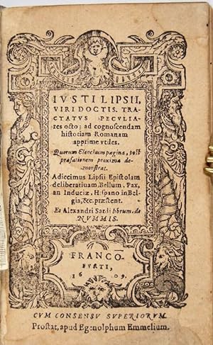 Tractatus Peculiares octo; ad cognoscendam historiam Romanam apprime utiles: Quorum Elenchum pagi...
