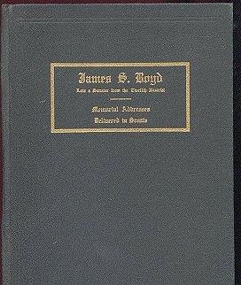 Seller image for Memorial Proceedings of the Senate upon the Death of HON. JAMES S . BOYD: Late a Senator from the Twelfth District of Pennsylvania for sale by Adamstown Books