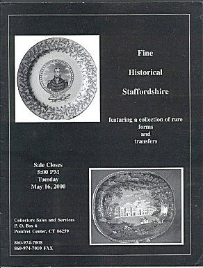 Fine Historical Staffordshire Featuring a Collection of Rare Forms and Transfers (Auction Catalog...