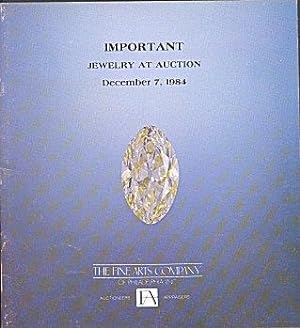 Important Jewelry at Auction - December 7, 1984 (Auction Catalog - Sale No. 406)
