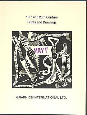 19th and 20th Century Prints and Drawings - Catalogue 4 (1974 )