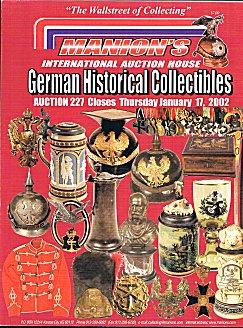 German Historical Collectibles - Manion's Auction Catalogue 227, January 2002
