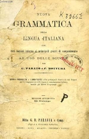 Seller image for NUOVA GRAMMATICA DELLA LINGUA ITALIANA for sale by Le-Livre