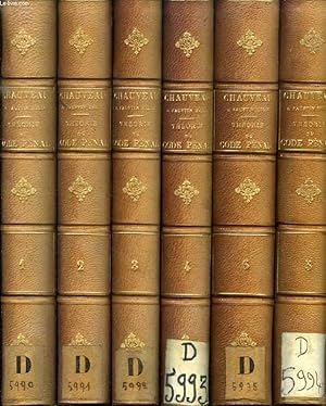 Immagine del venditore per THEORIE DU CODE PENAL, 6 TOMES venduto da Le-Livre