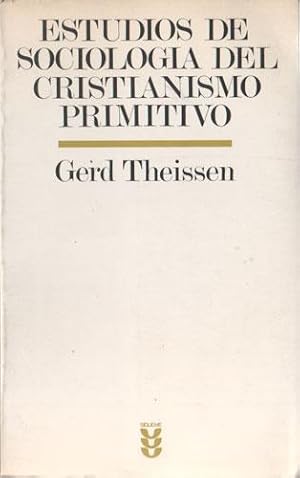 Estudios de Sociologia del Cristianismo Primitivo