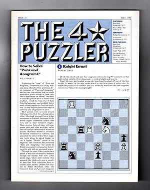 Immagine del venditore per The Four-Star Puzzler - May, 1982: Issue 17. Puzzles from Games Magazine: Anacrostic (Acrostic), Crosswords, Cryptic, Cryptograms, Logic, more. venduto da Singularity Rare & Fine