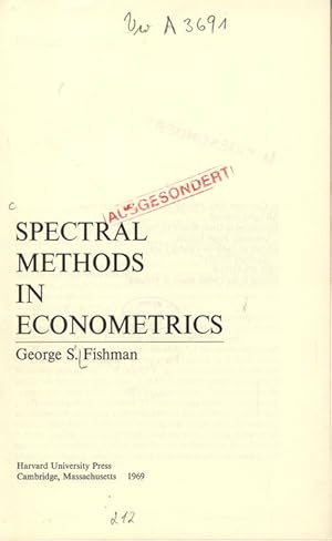 Imagen del vendedor de SPECTRAL METHODS IN ECONOMETRICS. a la venta por Antiquariat Bookfarm