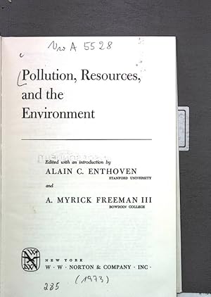 Bild des Verkufers fr Pollution, Resources, and the Environment. zum Verkauf von Antiquariat Bookfarm