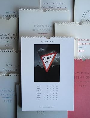 A collection of David Game College Group calendars, designed and with photographs by Jonathan Gil...
