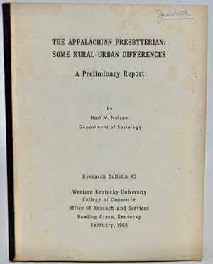 The Appalachian Presbyterian: Some Rural-Urban Differences. A Preliminary Report.