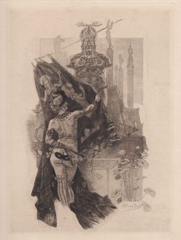 La pudeur de Sodome. (Frontispiece etched by Félicien Rops).