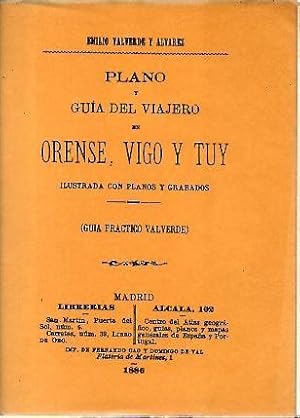 Bild des Verkufers fr PLANO Y GUIA DEL VIAJERO EN ORENSE, VIGO Y TUY. zum Verkauf von Librera Javier Fernndez
