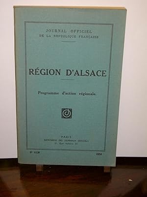 Région D'alsace Programme D'action Régionale