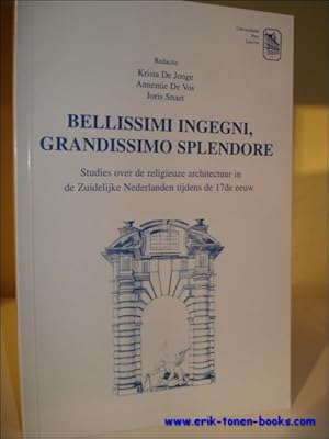 Bild des Verkufers fr BELLISSIMI INGEGNI, GRANDISSIMO SPLENDORE.Studies over de religieuze architectuur in de Zuidelijke Nederlanden in de 17de eeuw. Symbolae Facultatis Litterarum Lovaniensis Series B / Vol. 15, zum Verkauf von BOOKSELLER  -  ERIK TONEN  BOOKS