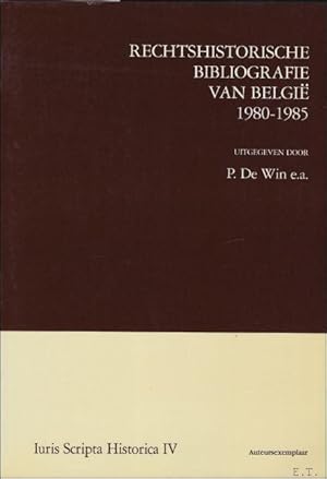 Seller image for RECHTSHICTORISCHE BIBLIOGRAFIE VAN BELGIE 1980 - 1985. for sale by BOOKSELLER  -  ERIK TONEN  BOOKS