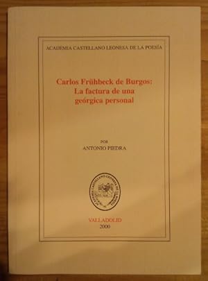 Bild des Verkufers fr Carlos Frhbeck de Burgos: La factura de una gergica personal zum Verkauf von La Leona LibreRa