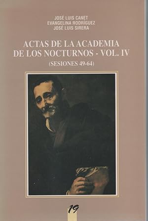 Imagen del vendedor de Actas de la Academia de los Nocturnos. Vol. IV (Sesiones 49-64) a la venta por Librera El Crabo