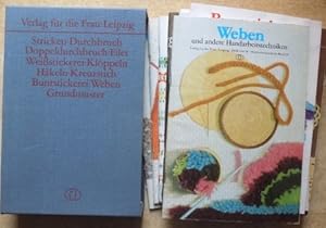 Handarbeitstechniken - 10 Hefte: Stricken, Durchbruch, Filet, Weißstickerei, Knüpfen-Klöppeln, Hä...