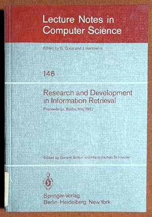 Imagen del vendedor de Research and Development in Information Retrieval: Proceedings, Berlin, May 18-20, 1982 (Lecture Notes in Computer Science) a la venta por GuthrieBooks