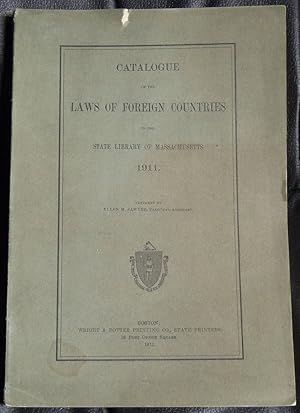 Imagen del vendedor de Catalogue of the laws of foreign countries in the state library a la venta por GuthrieBooks