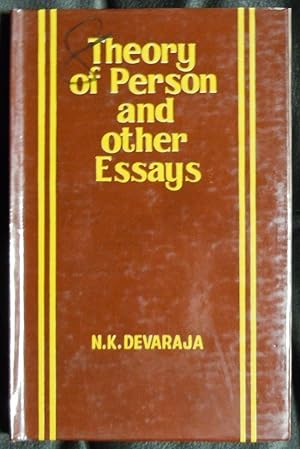 Seller image for Towards a theory of person and other essays for sale by GuthrieBooks
