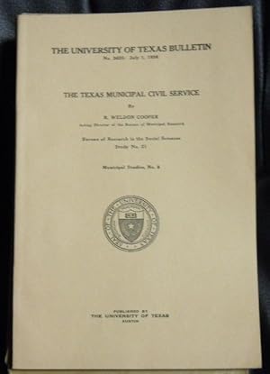 Seller image for The Texas municipal civil service for sale by GuthrieBooks