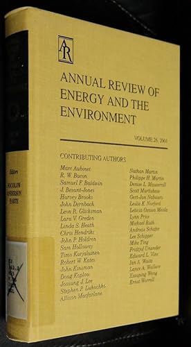 Bild des Verkufers fr Annual Review of Energy and the Environment: 2001 (Annual Review of Environment and Resources) zum Verkauf von GuthrieBooks