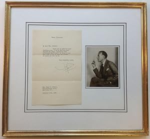 Framed Typed Letter Signed on personal stationery