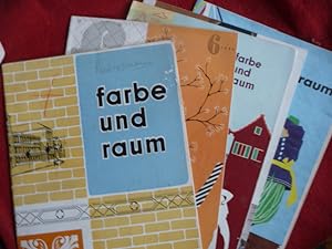 - farbe und raum. Zeitschrift für das deutsche Malerhandwerk. 5 Einzelhefte. 1956: Heft 4, 5, 6, ...