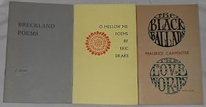 Bild des Verkufers fr Contemporary Norfolk Poets, Series Numbers 1, 2 & 3; Breckland Poems, O Mellow Me, The Black Ballads and the Love Words zum Verkauf von Besleys Books  PBFA