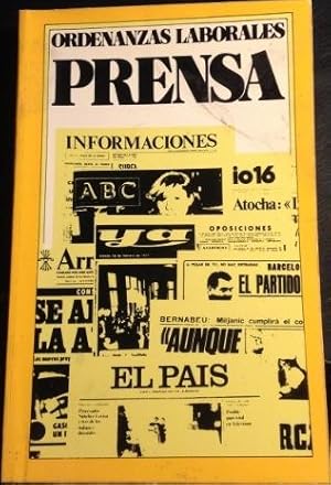 Imagen del vendedor de ORDENANZAS LABORALES. PRENSA. a la venta por Libreria Lopez de Araujo