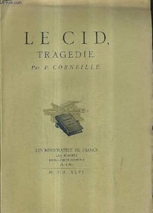 Image du vendeur pour LE CID TRAGEDIE. mis en vente par Le-Livre