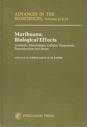 Seller image for Marihuana Biological Effects: Analysis, Metabolism, Cellular Responses, Reproduction and Brain; (Advances in the Biosciences, Volumes 22 & 23 [SIGNED & Insc By One Author]) for sale by Dorley House Books, Inc.