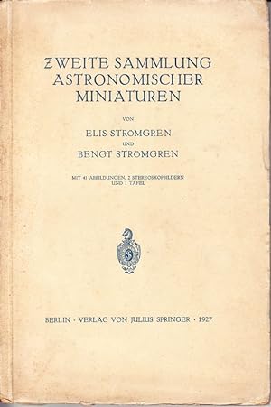 Bild des Verkufers fr Zweite Sammlung astronomischer Miniaturen. zum Verkauf von Antiquariat Krikl