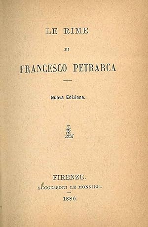 Le rime di Francesco Petrarca