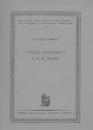 Annali tipografici di G. B. Natolini