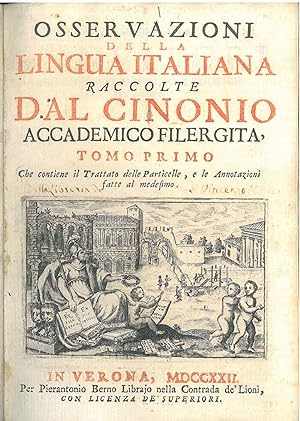 Osservazioni della lingua italiana, raccolte dal Cinonio Accademico Filergita