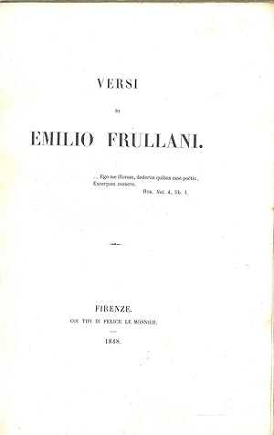 Versi di Emilio Frullani