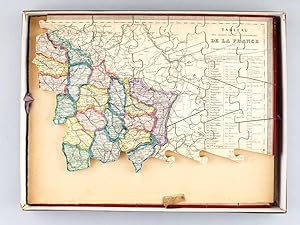 Atlas gographique [ Carte de la France en puzzle de bois ]: Anonyme