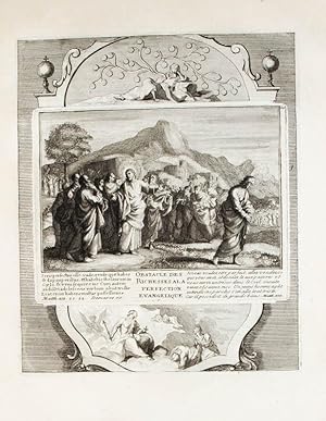 Bild des Verkufers fr Kupferstich von Demarne aus einer Bilderbibel. Matth. XIX. 21. 22. Obstacle des richesses ala perfection evangelique. zum Verkauf von Antiquariat Thomas Rezek