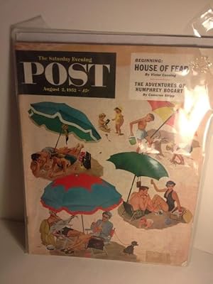 Seller image for THE SATURDAY EVENING POST AUGUST 2, 1952 "Couples At the Beach" Saturday Evening Post Cover, August 2, 1952 for sale by Abound Book Company