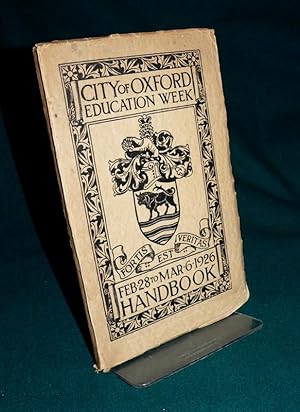 City of Oxford Education Week Feb 28 to Mar 6 1926 Handbook