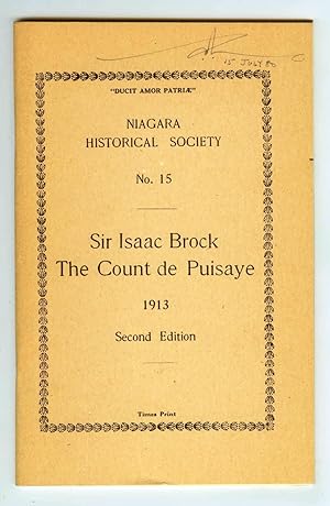 Seller image for Sir Isaac Brock; The Count de Puisaye for sale by Attic Books (ABAC, ILAB)