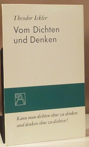Bild des Verkufers fr Vom Dichten und Denken. Mit einer Nachbemerkung von Gerhard Storz. zum Verkauf von Dieter Eckert