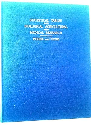 Seller image for Statistical Tables for Biological, Agricultural and Medical Research ( Texto En Ingles ) for sale by Librera Salvalibros Express