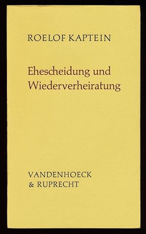 Seller image for Ehescheidung und Wiederverheiratung. for sale by Antiquariat Peda