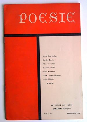 Poésie, vol. 1 no 2, printemps 1966