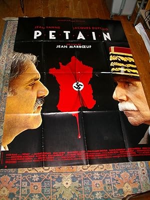 Affiche De Cinéma Pétain J.Dufilho-J.Yanne-j.p Cassel