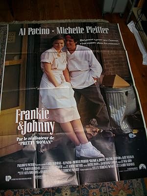 Affiche De Cinéma Frankie et Johnny al Pacino -Michèlle Pfeiffer