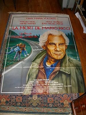 Affiche De Cinéma La Mort De Mario Ricci " Gian Maria volonte-Magali Noel-Mimsy Farmer-B.P.Donnad...